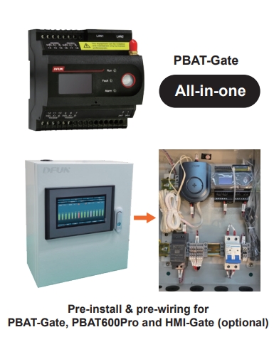 Controlador principal del sistema de monitoreo de batería UPS PBAT-Gate